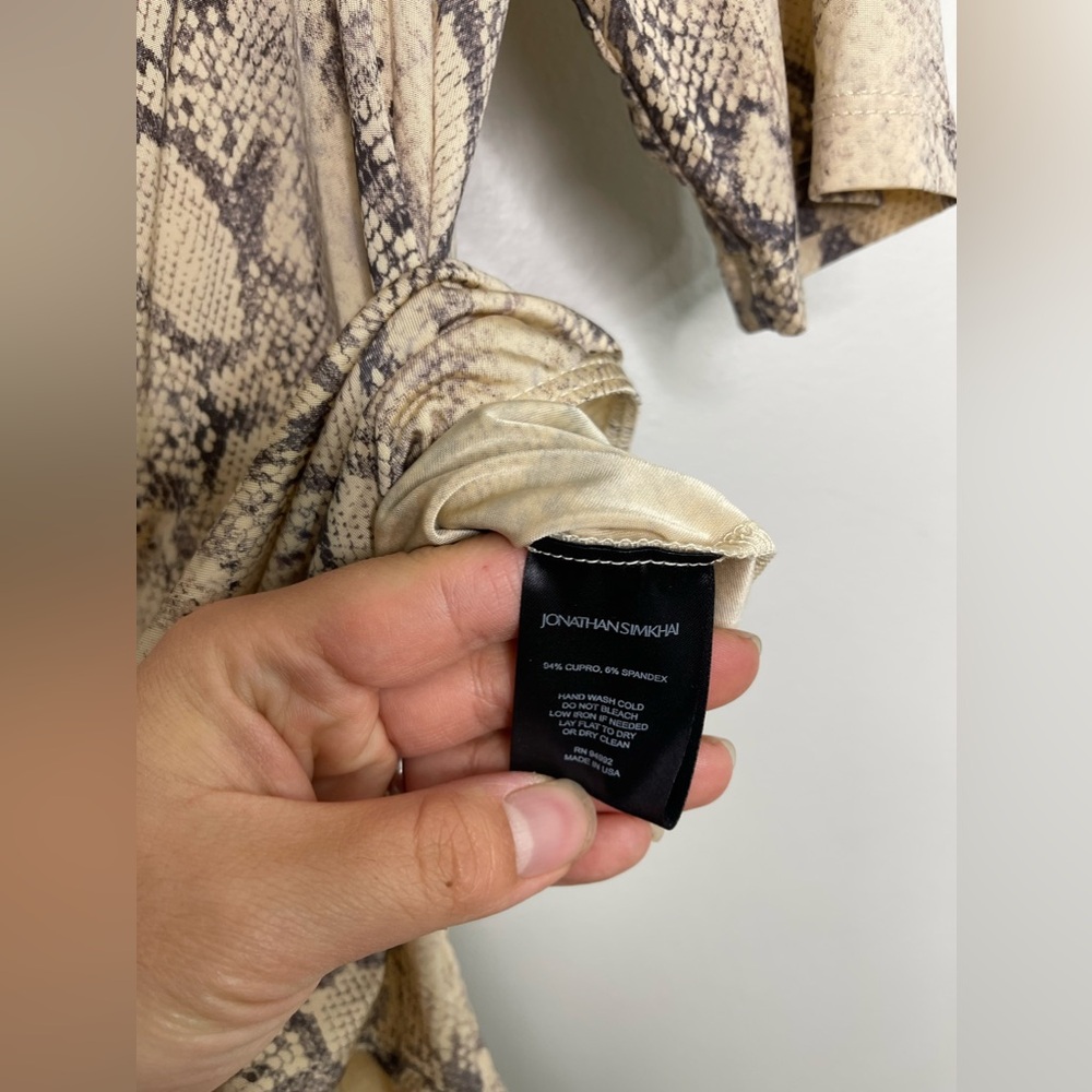 Jonathan Simkhai Snake Print Bodysuit - Picture 7 of 9